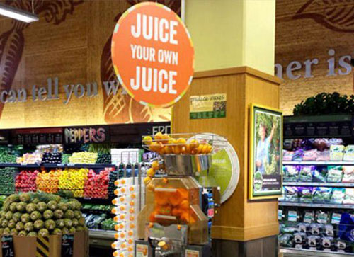 interior of fantastic juice